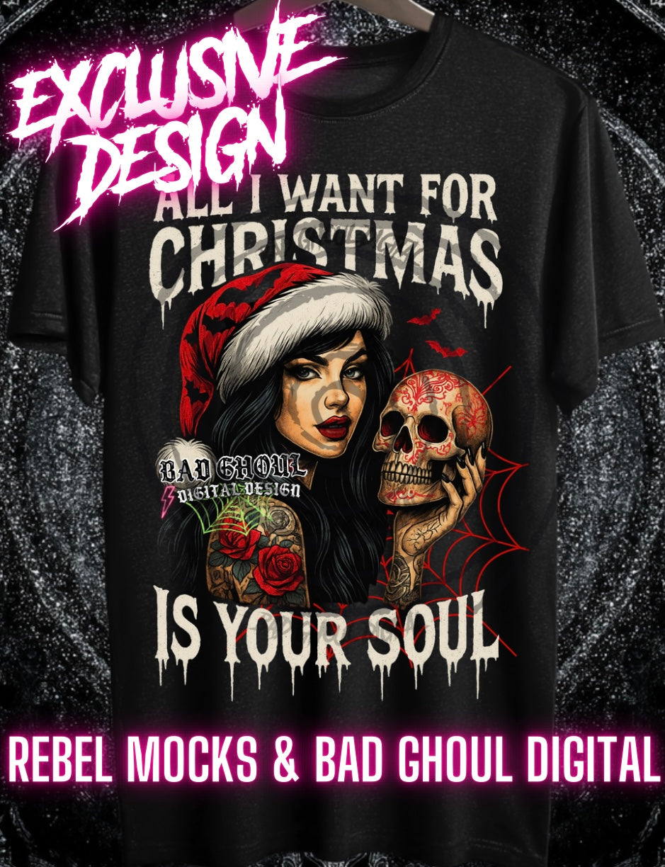 Exclusive All I Want PNG DOWNLOAD Black Fabric Only