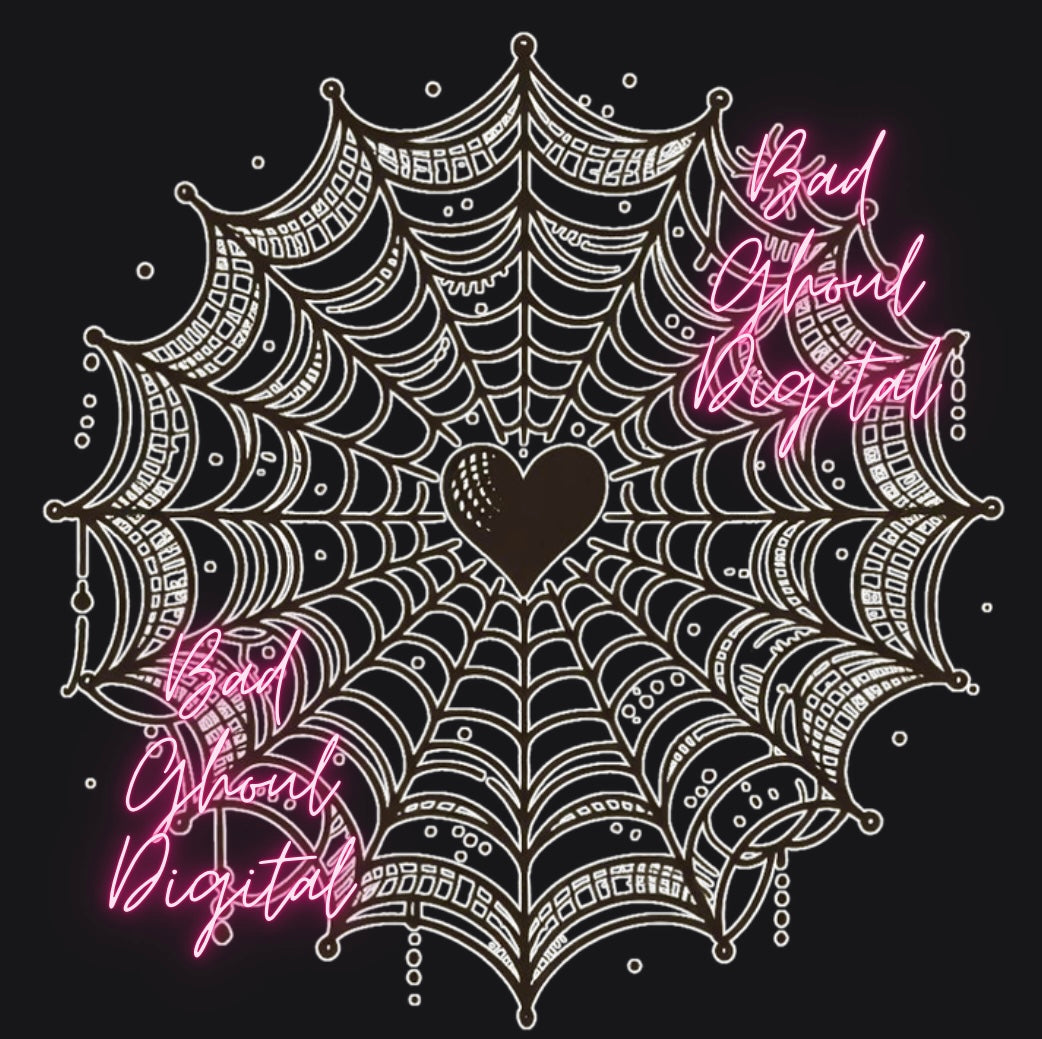 Web of Love PNG download sub and DTF