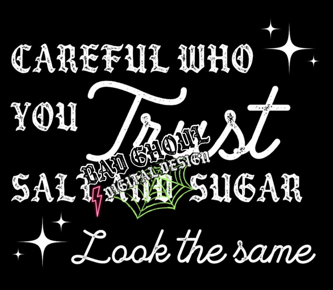 Careful Who You Trust 2 Files Black & White PNG Download