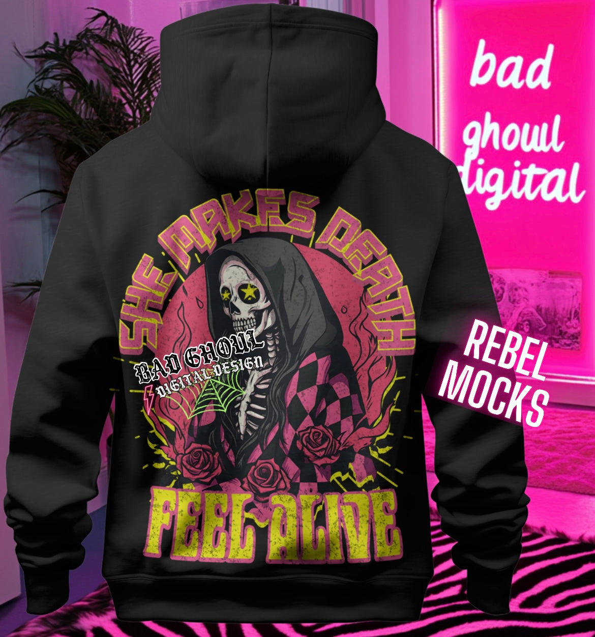 Exclusive She Makes Death Feel Alive PNG Download