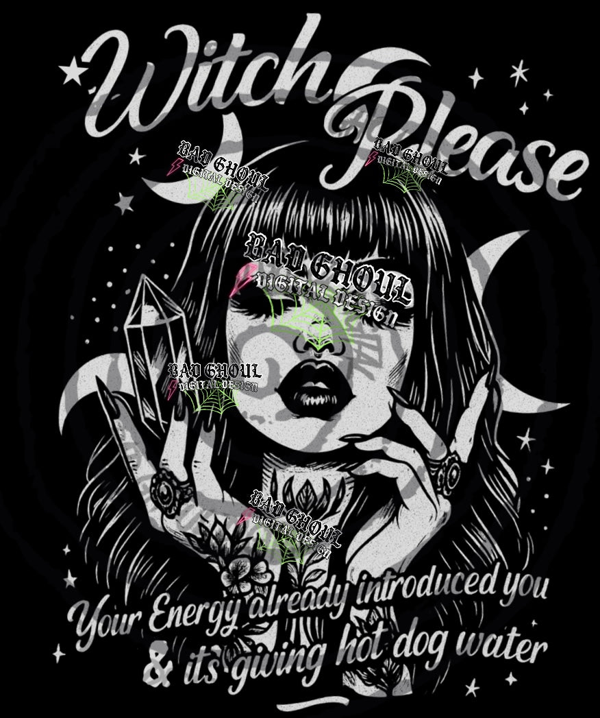 Witch Please Black Fab PNG DOWNLOAD
