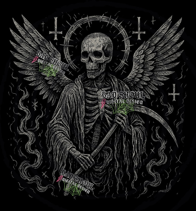 Seraphim Reaper PNG DOWNLOAD black fabric only
