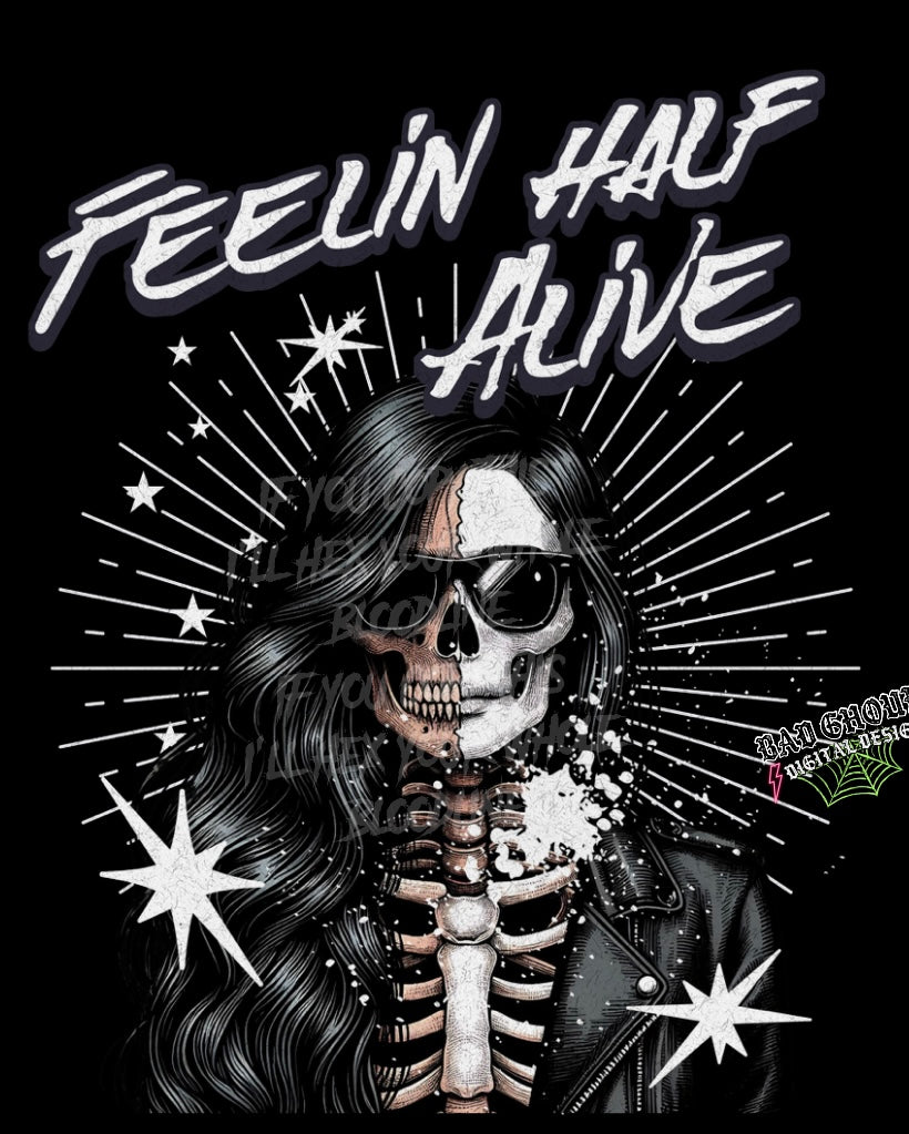 Feelin’ Half Alive PNG download