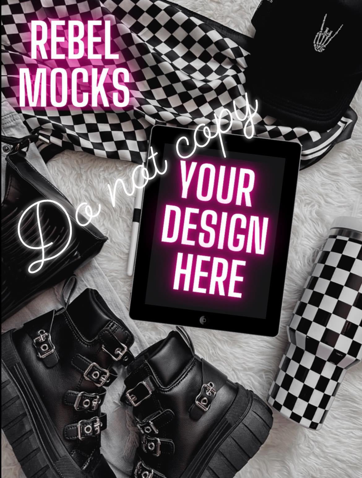 Edgy IPad Mock Up Flat Lay Mock Up