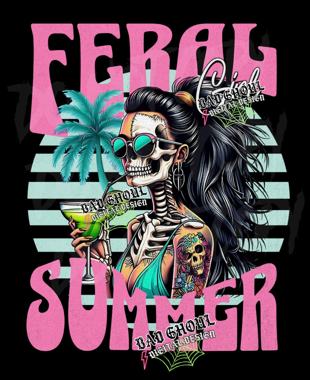 Feral Girl Summer PNG Download