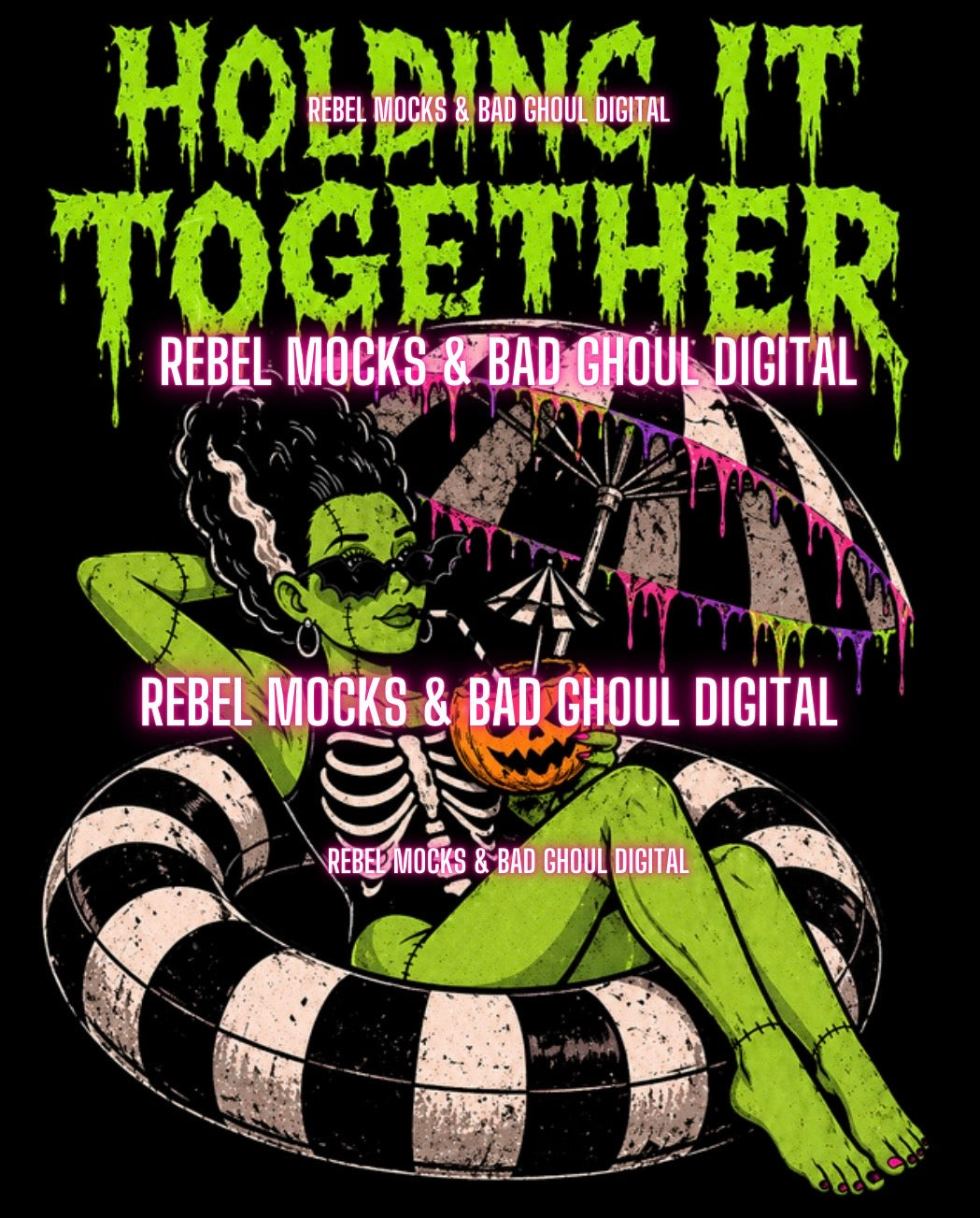 Holding it together | Black Fabric Ultra Grunge |PNG DOWNLOAD