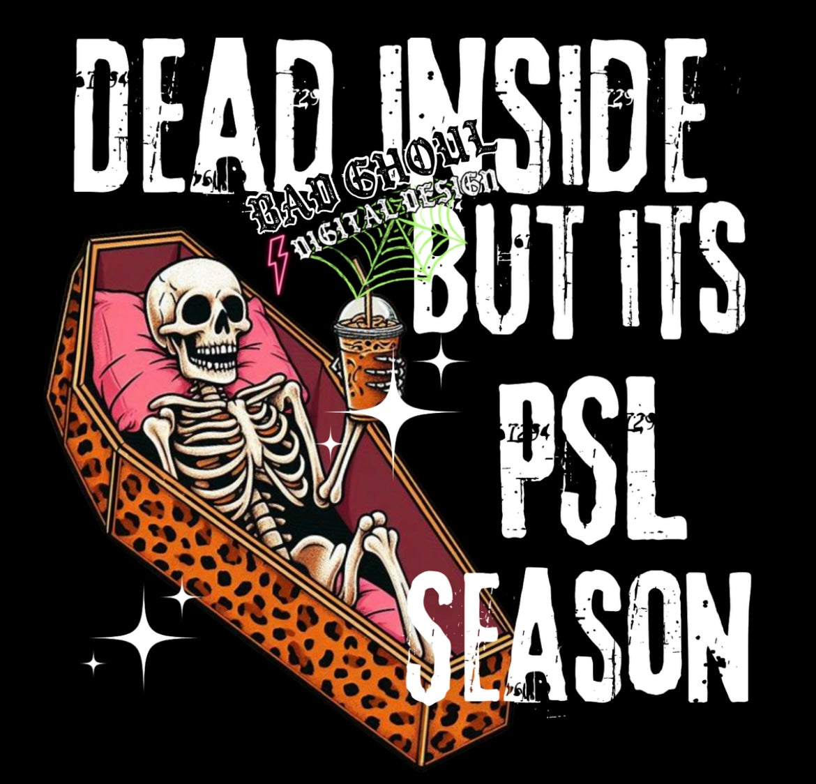 Dead Inside PSL Season PNG Download black & White