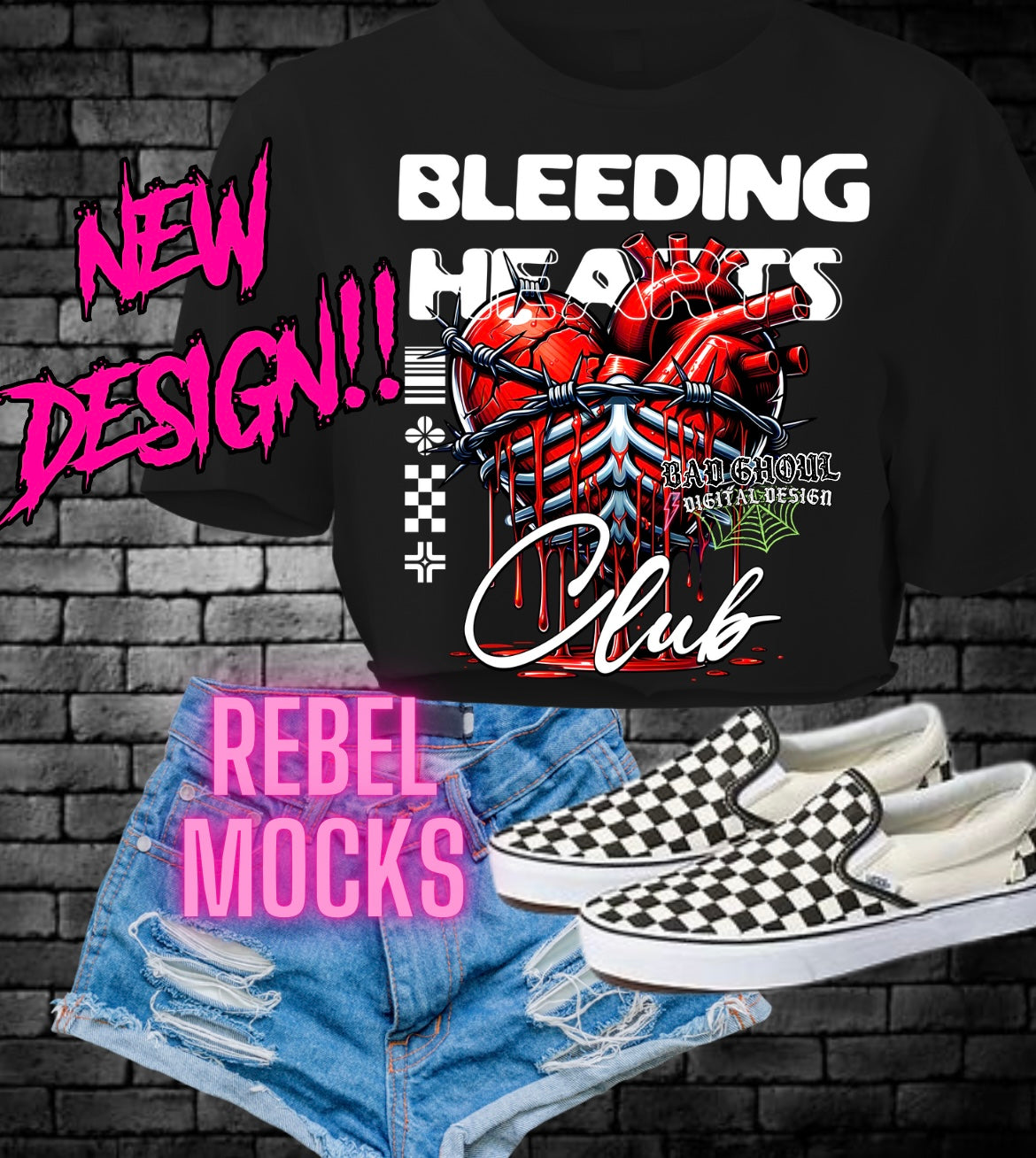 Bleeding Hearts Club PNG Download