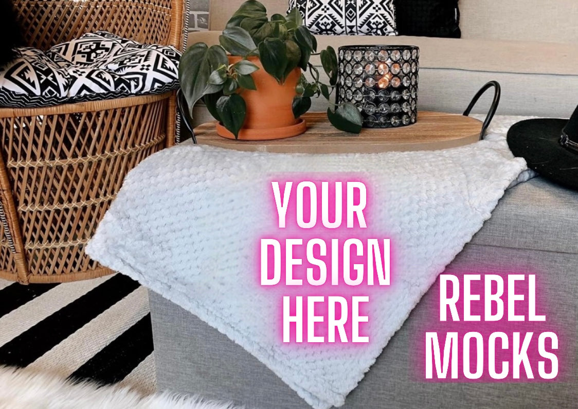 Throw Blanket Mock Up