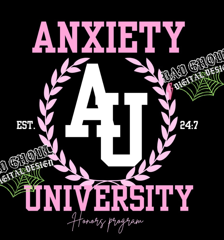 Anxiety University PNG Download With Sleeve