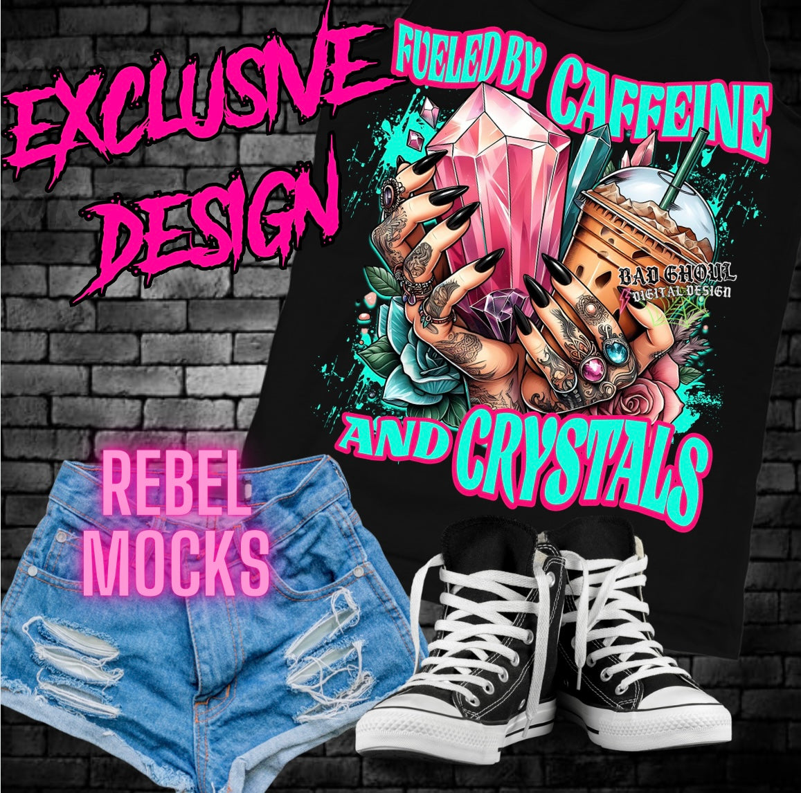 EXCLUSIVE Caffeine and Crystals PNG Download