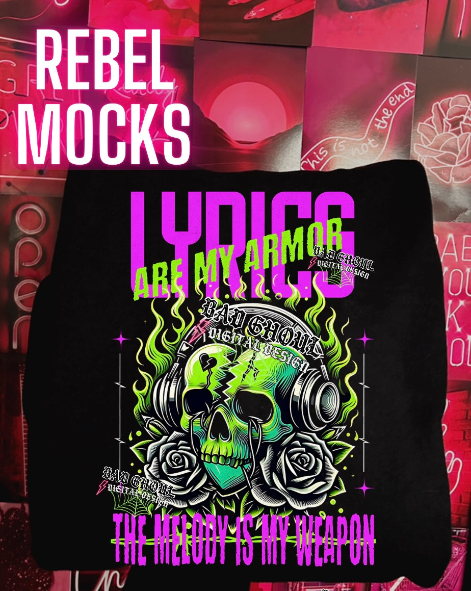 Exclusive Lyrics are my armor PNG Download for BLACK FABRIC ONLY