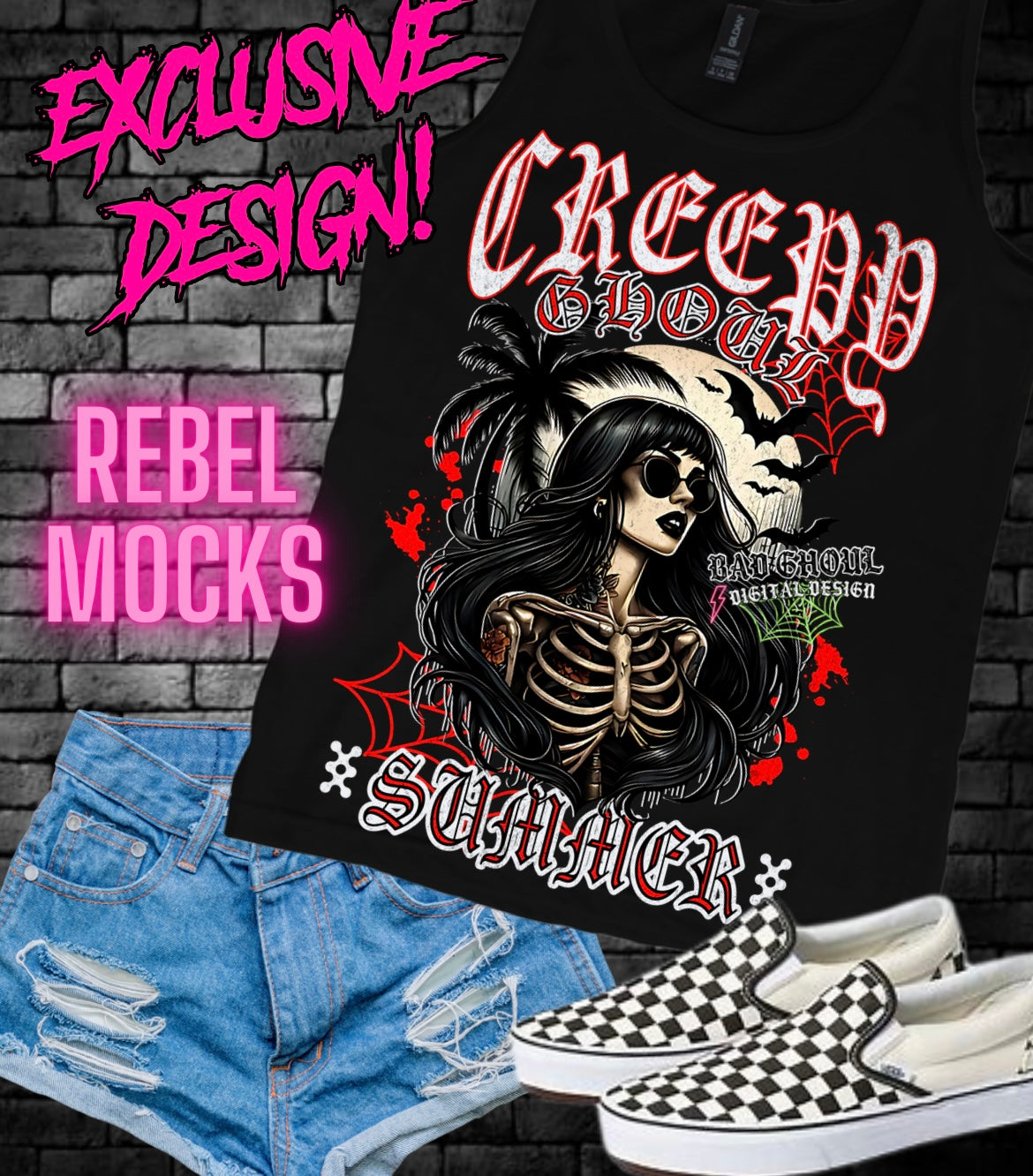 EXCLUSIVE Creepy Ghoul Summer PNG Download