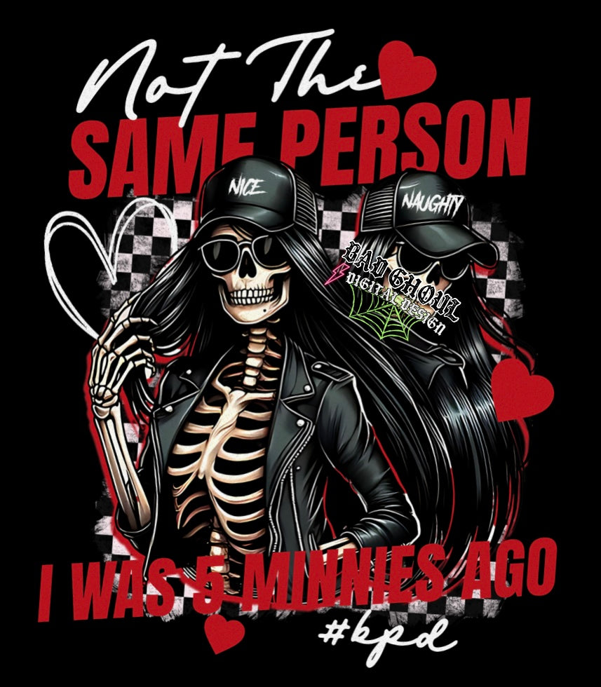 Not The Same BPD PNG Download