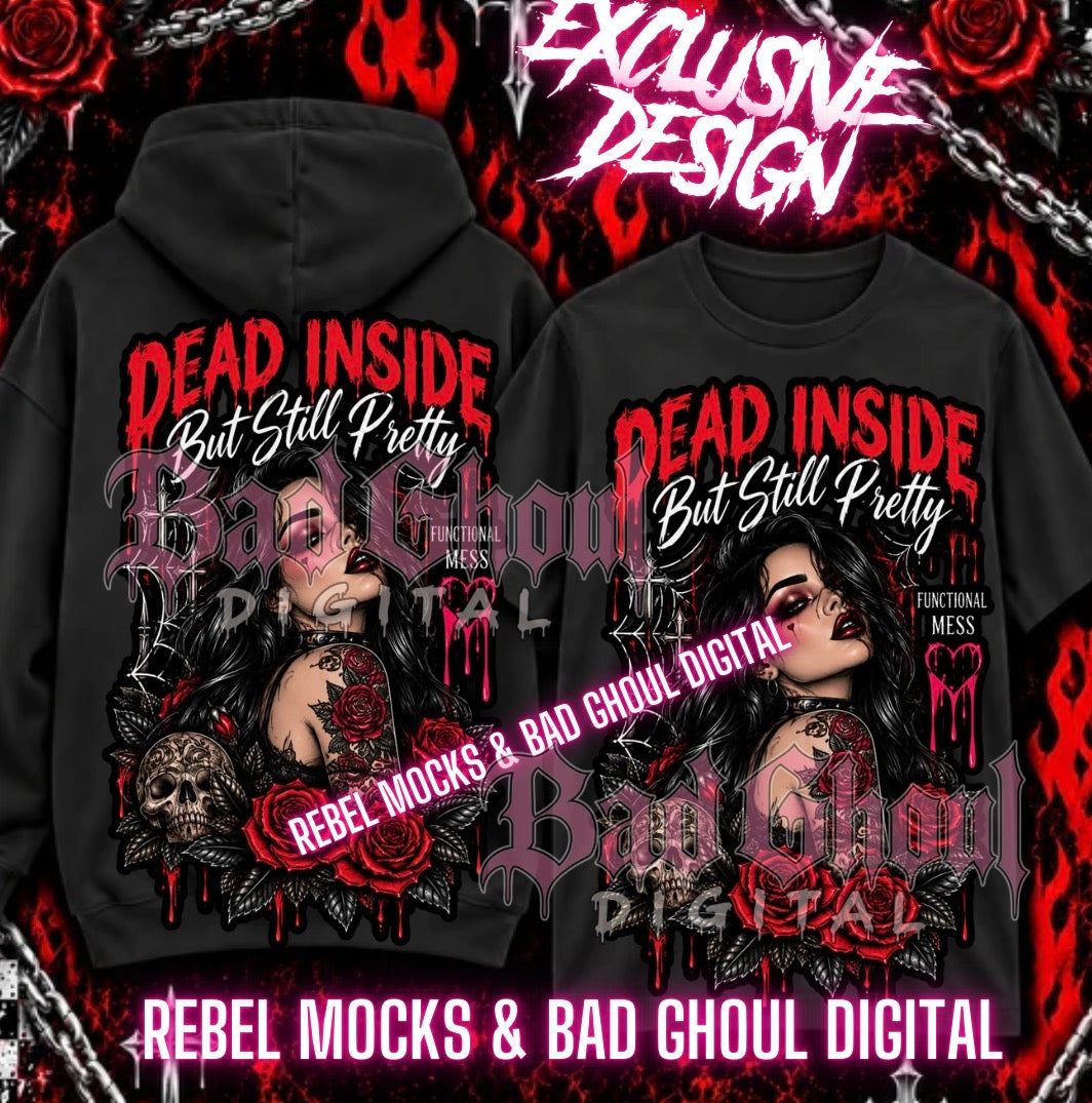 EXCLUSIVE| Dead Inside| PNG DOWNLOAD | Black Fabric Only
