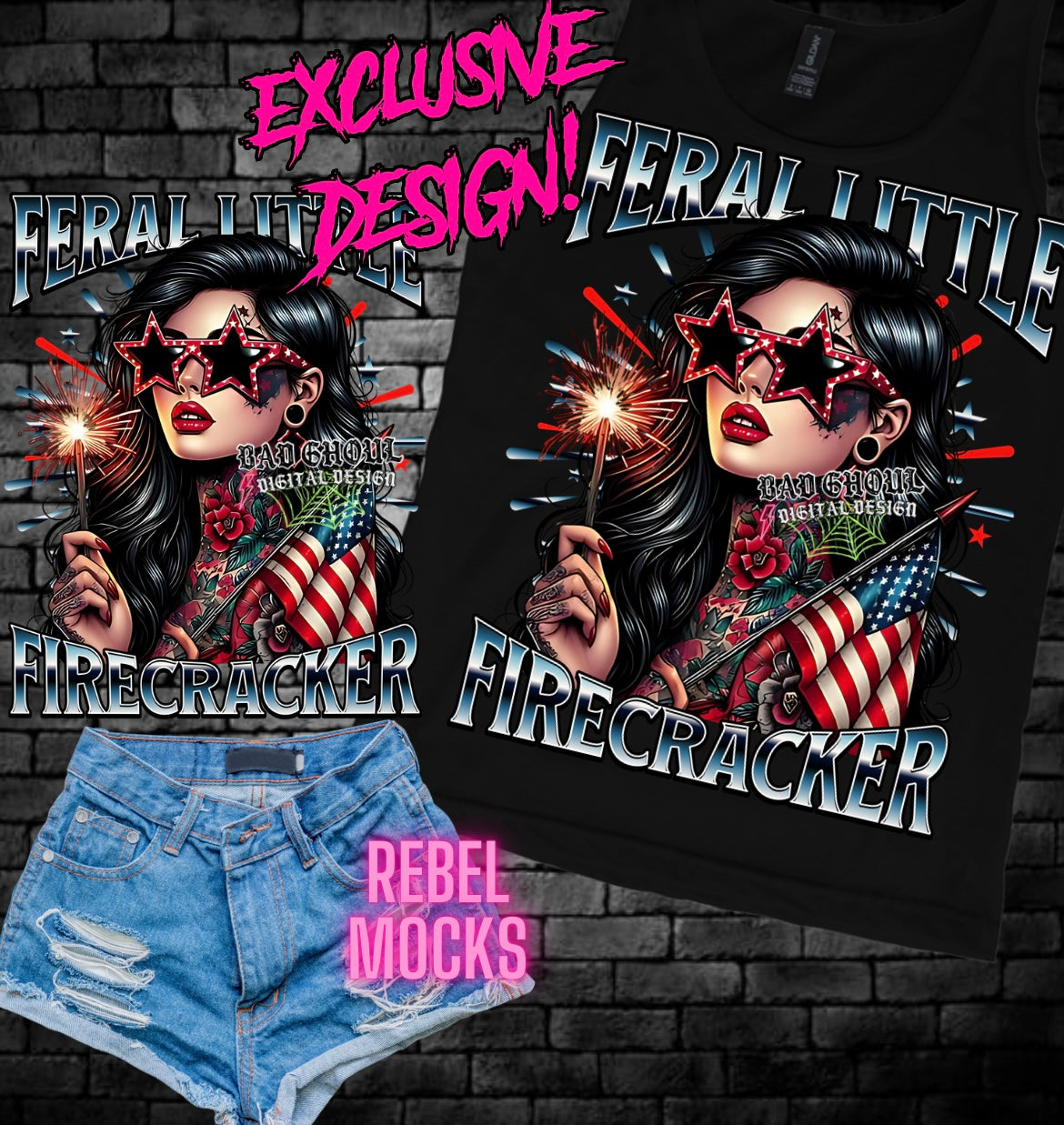 EXCLUSIVE Feral Little Firecracker PNG Download