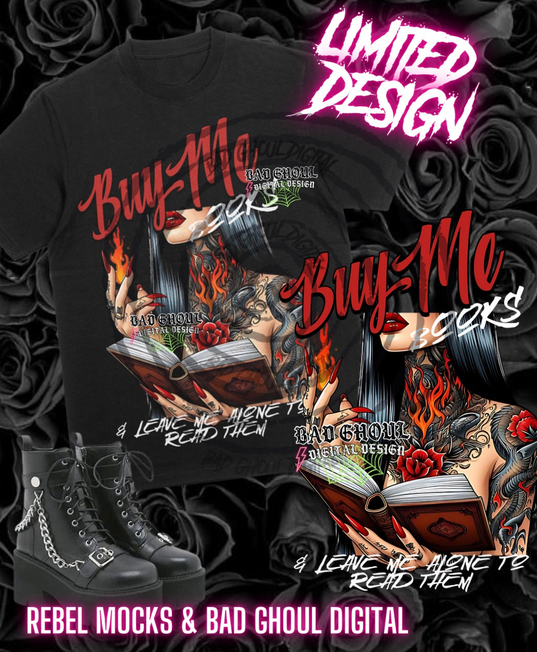 LIMITED Buy Me Books PNG DOWNLOAD Black fab is best