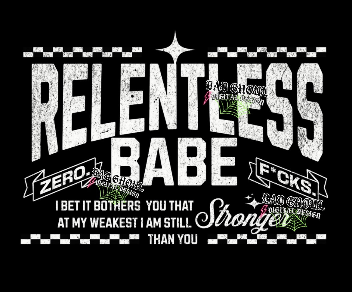 Semi Exclusive- Relentless- I bet it bothers you PNG Download