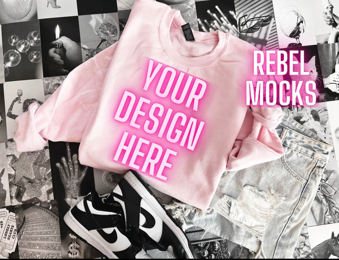BUNDLE HAWT Vibes Sweatshirt Flat Lay Mock UP