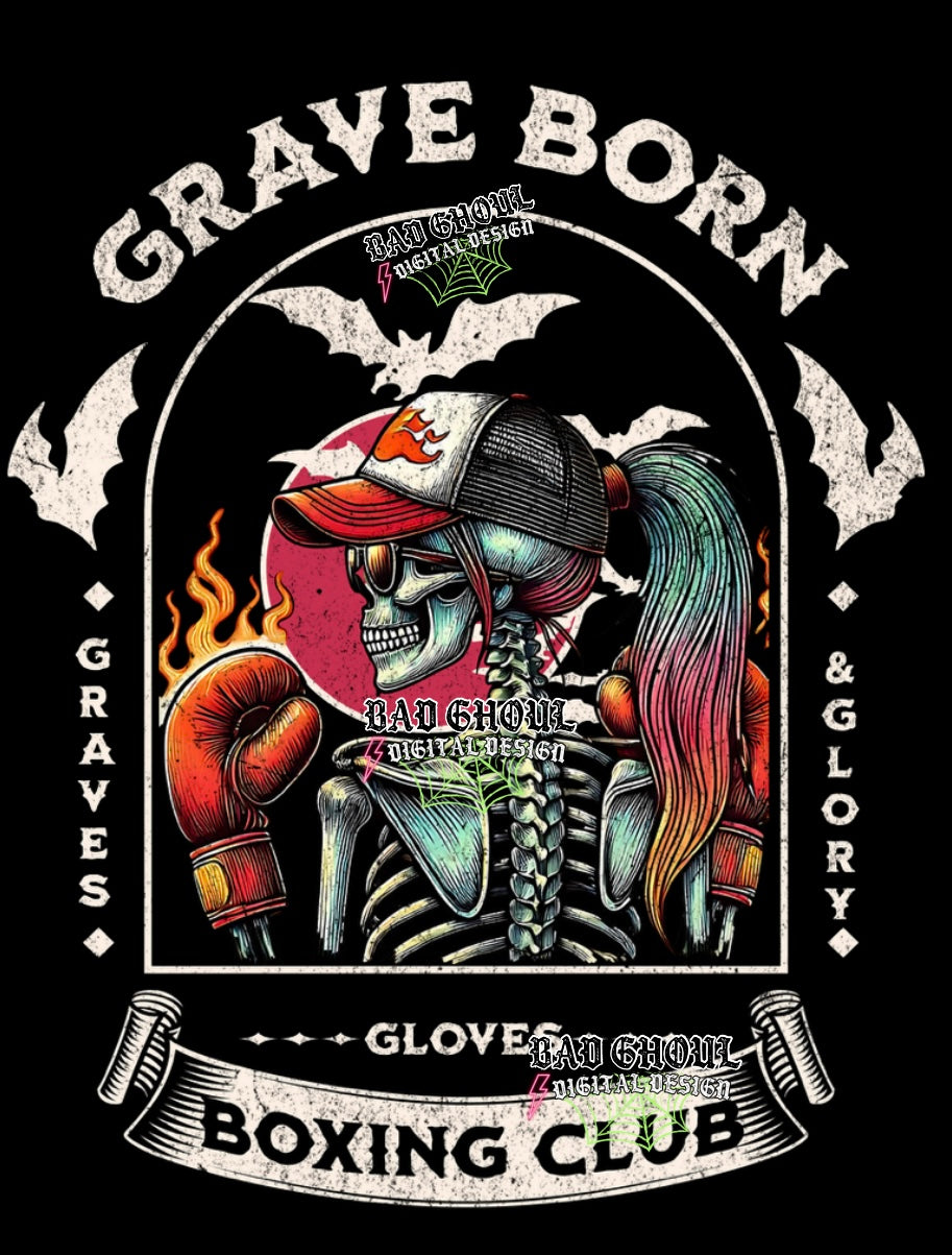 Grave Born Gloves Boxing Club Download PNG