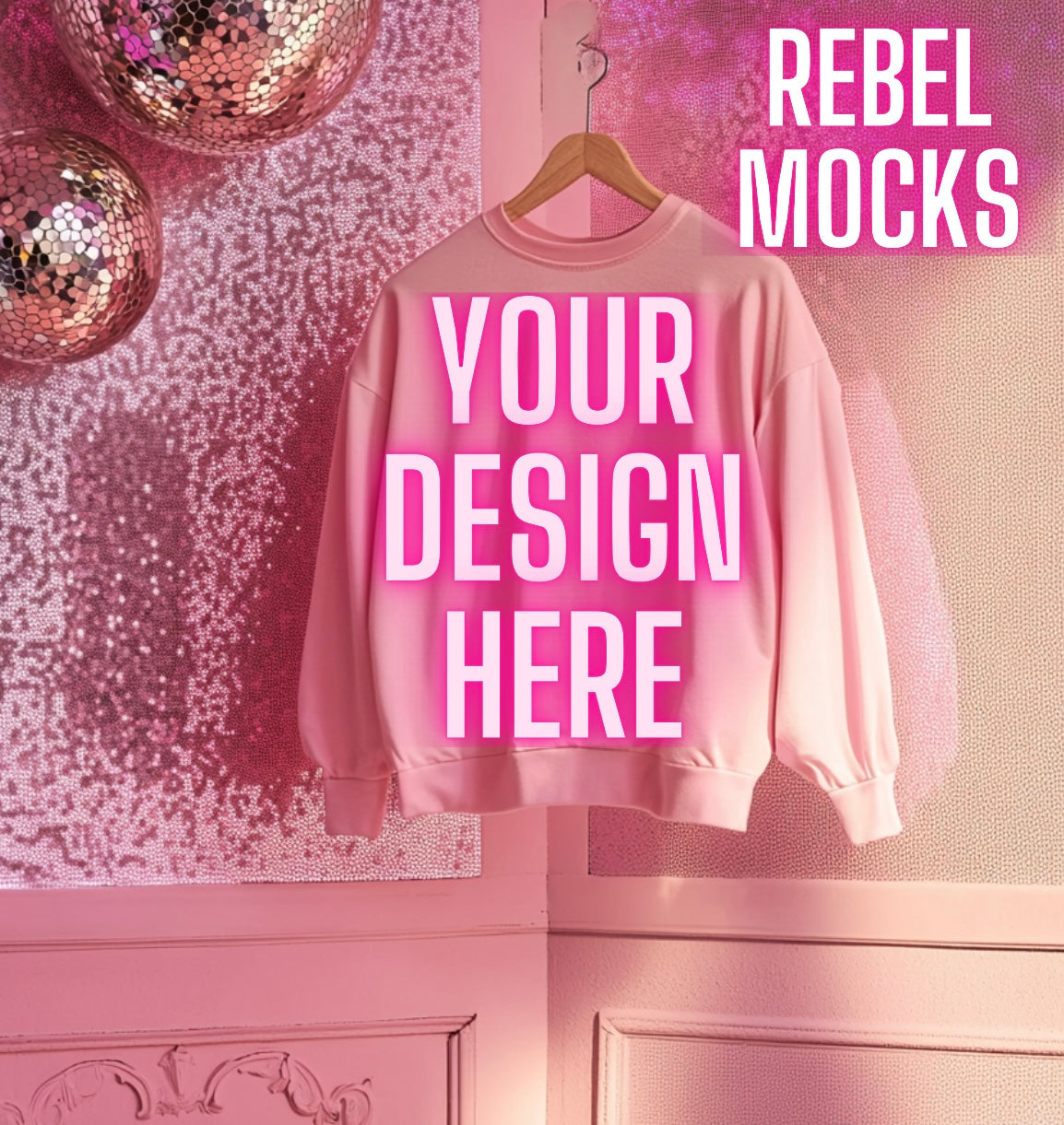 Light Pink Trendy Flat Lay Mock Up