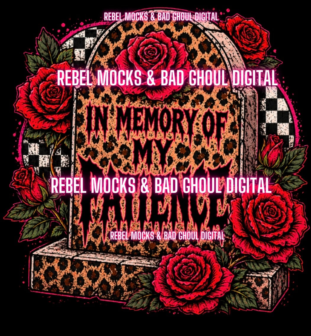 In Memory | Black Fabric Ultra Grunge |PNG DOWNLOAD