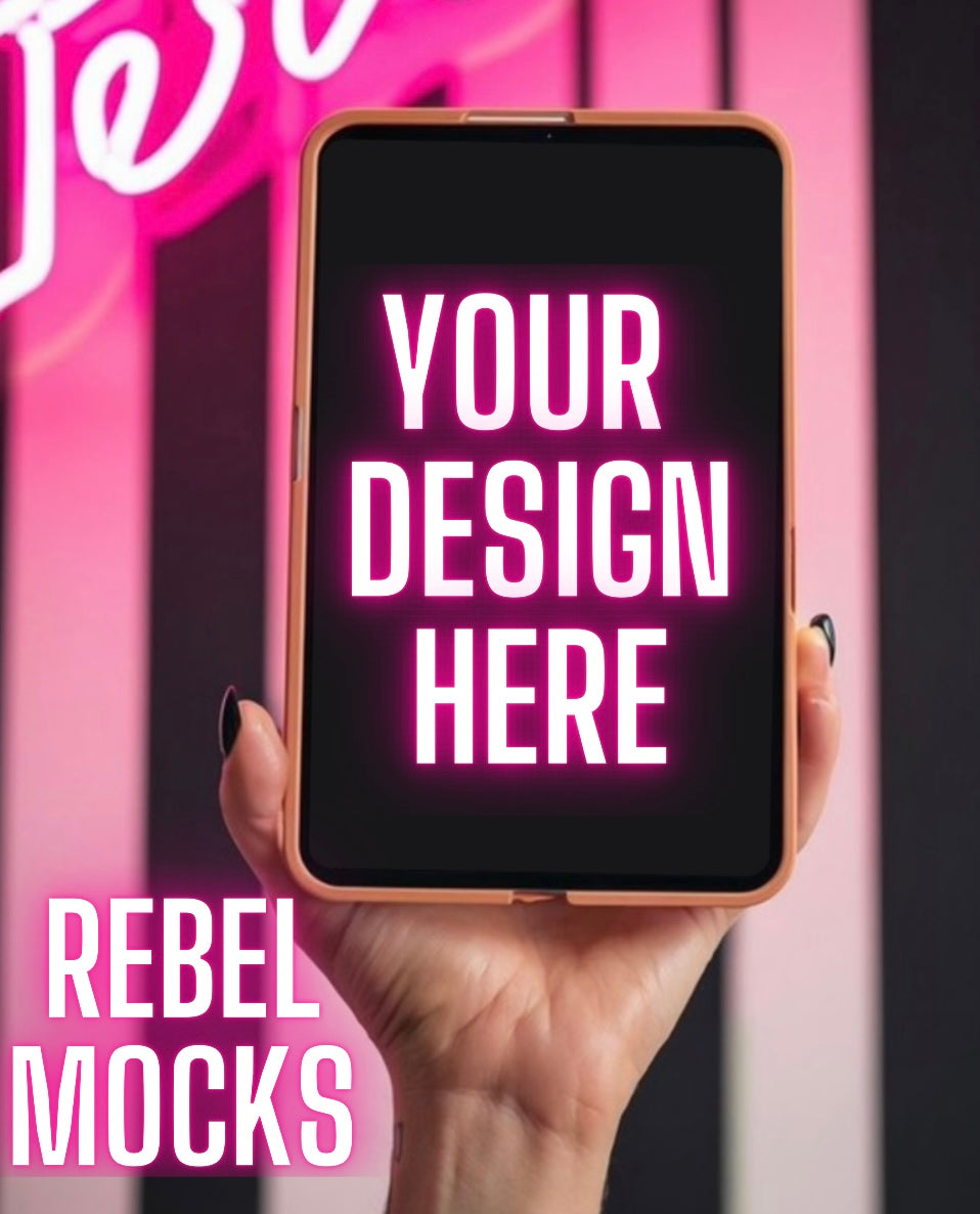 Trendy kindle or mini ipad Mock Up