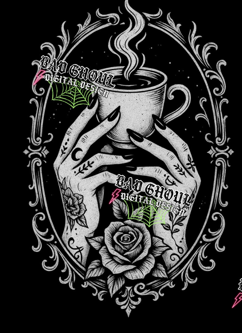 The Coffee PNG DOWNLOAD Black Fab Only