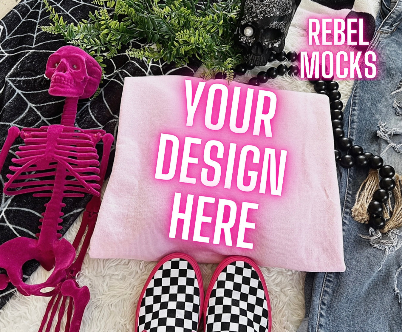 Light Pink Flat Lay Mock Up TRENDING