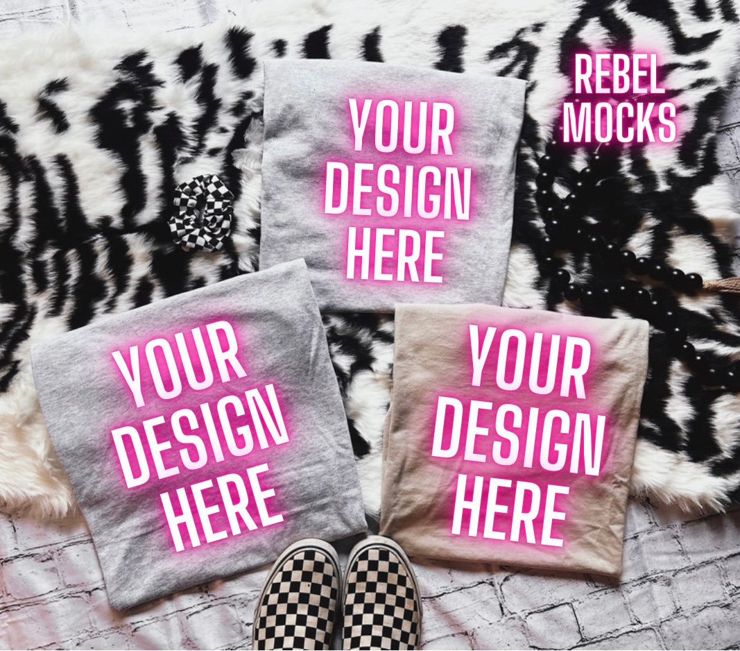 Sand and Ash Collage Flat Lay Mock Up Trendy Edgy Vibes 3 Mocks