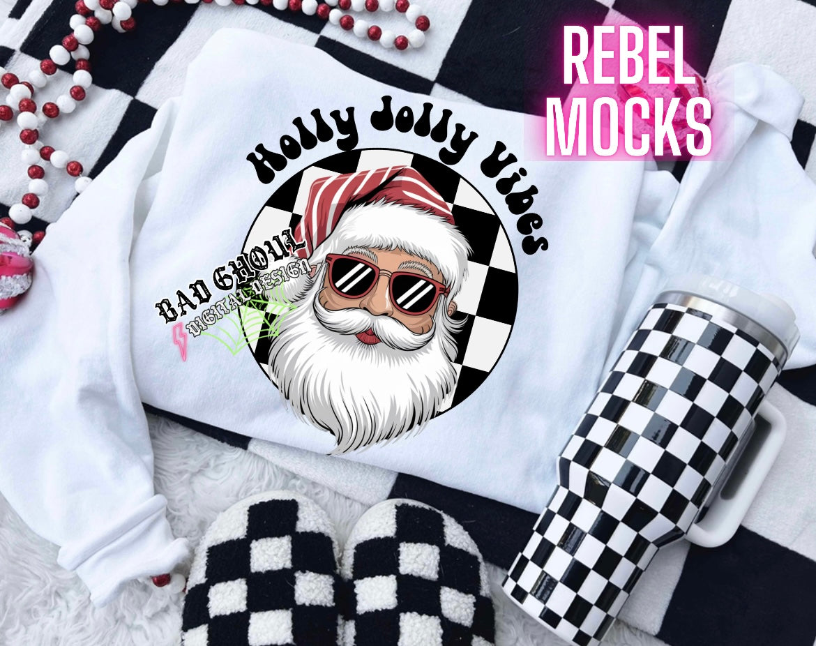 Holly Jolly Vibes PNG Download