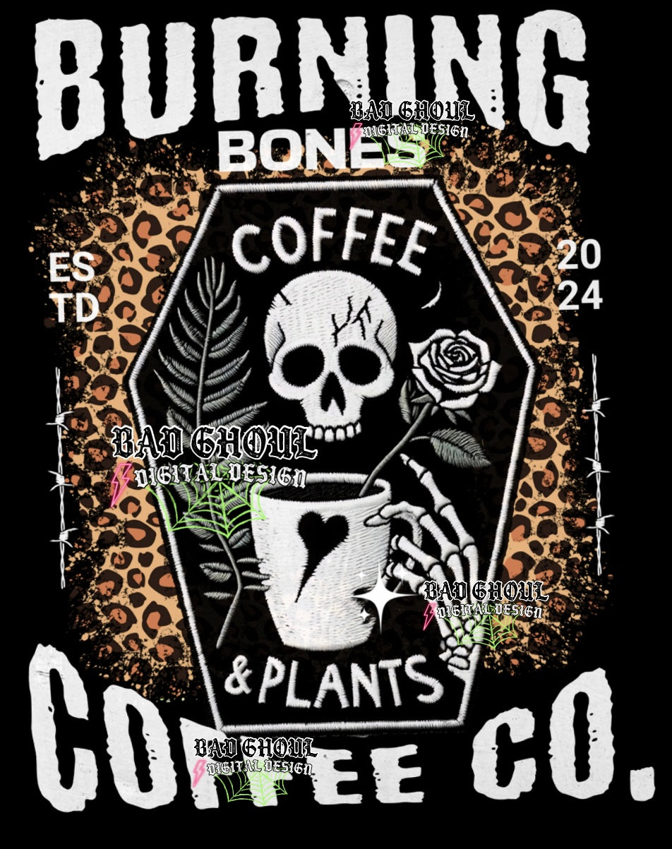 Exclusive Burning Bones Coffee Co. PNG Download