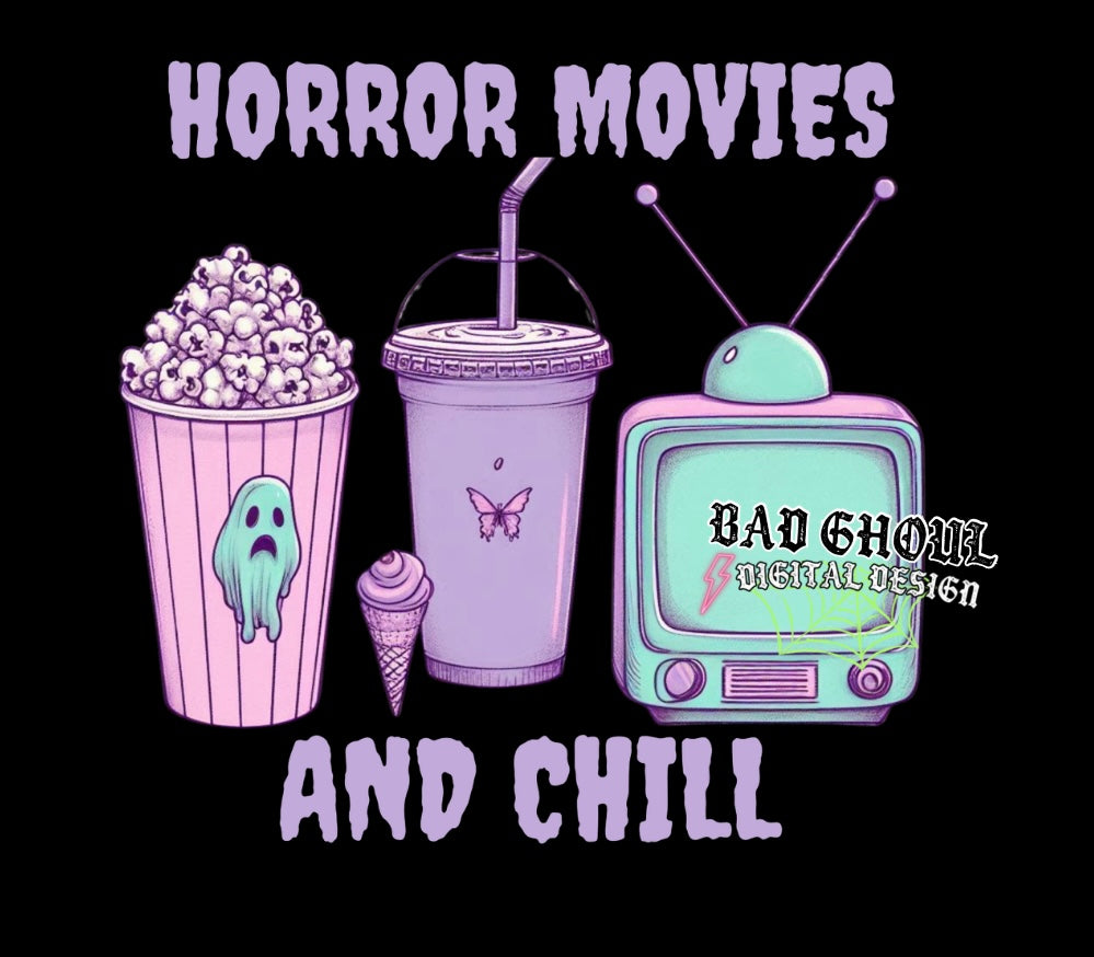 Horror Movies and Chill PNG Download