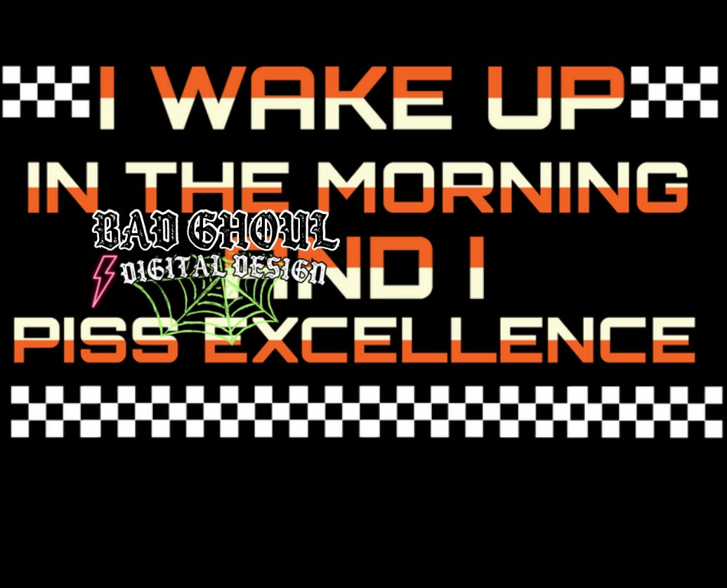 I wake Up PNG Download- 2 files