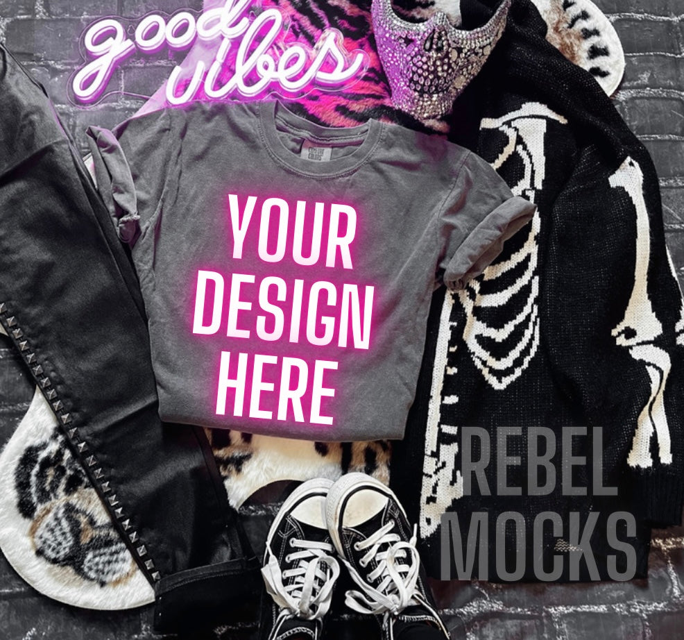 Pepper Tee alt Flat lay 3 mock ups