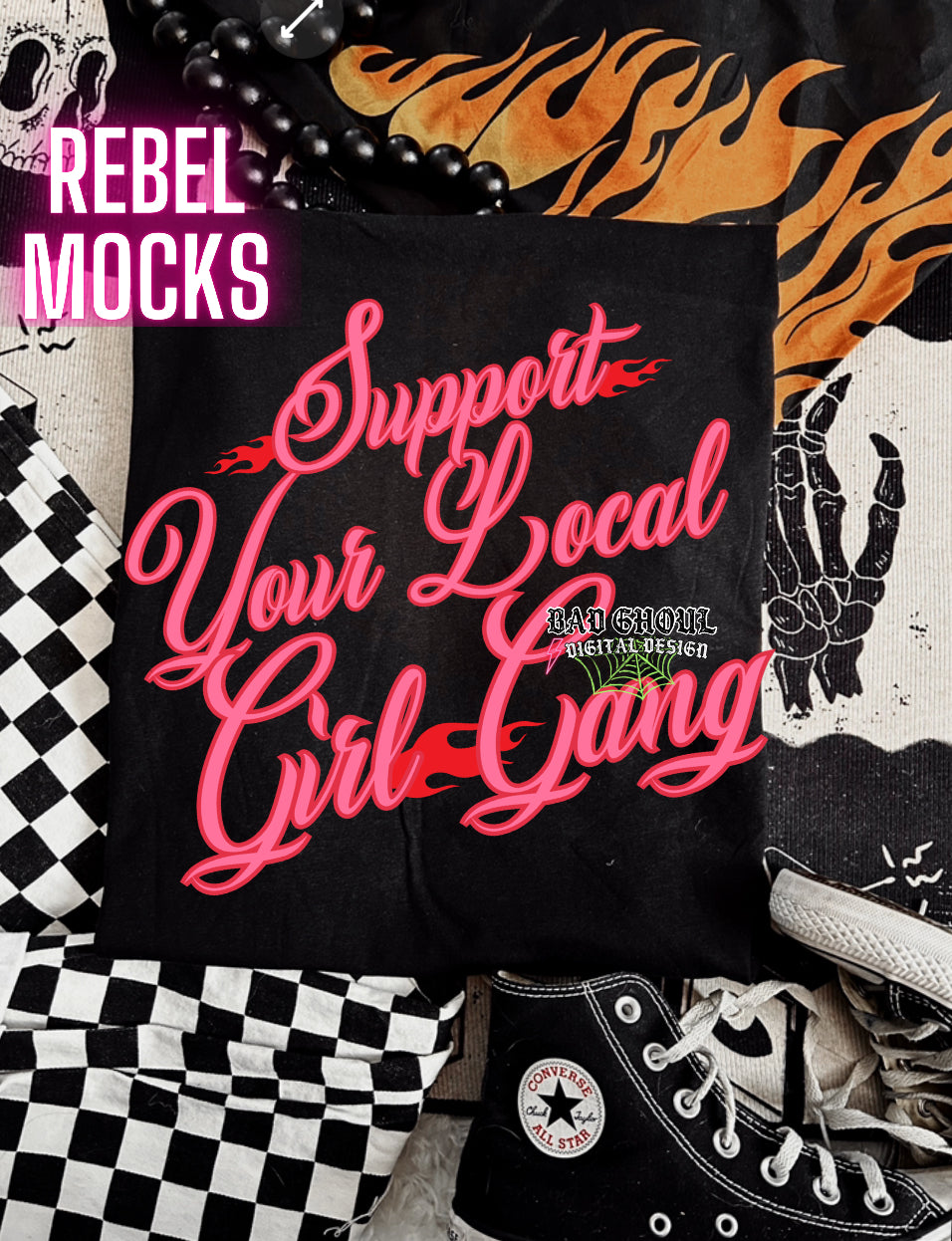Support Your Local Girl Gang PNG Download