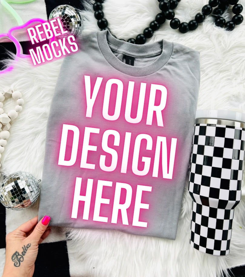 Gray Flat Lay Trending Mock Up Flat Lay