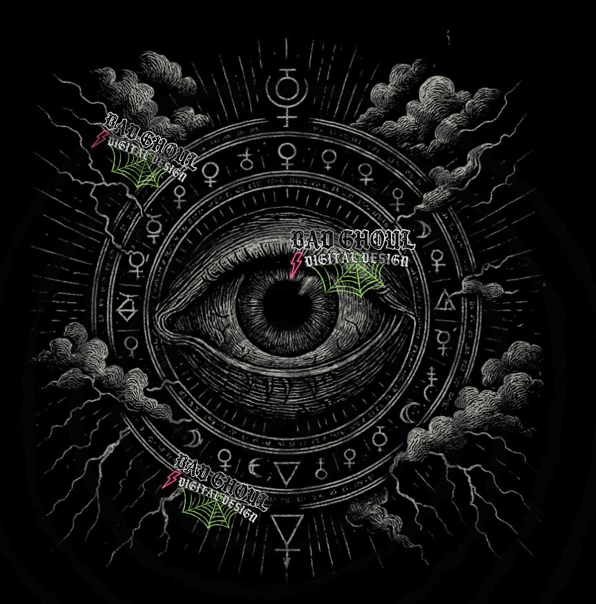 The Eye PNG DOWNLOAD black fabric only