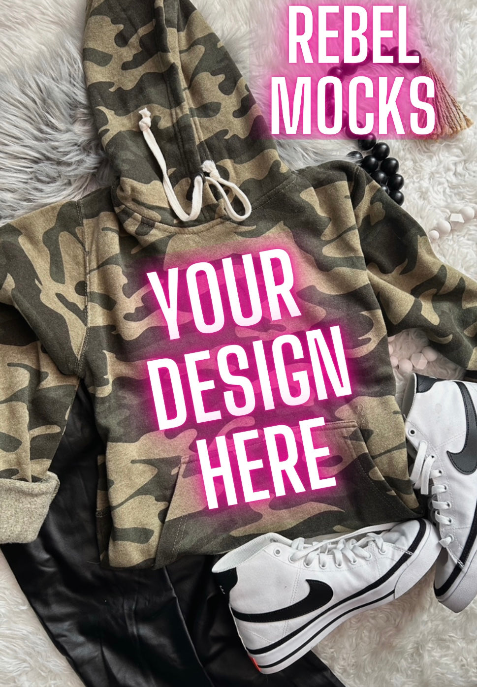 J America camo Hoodie Flat Lay Mock Up TRENDING