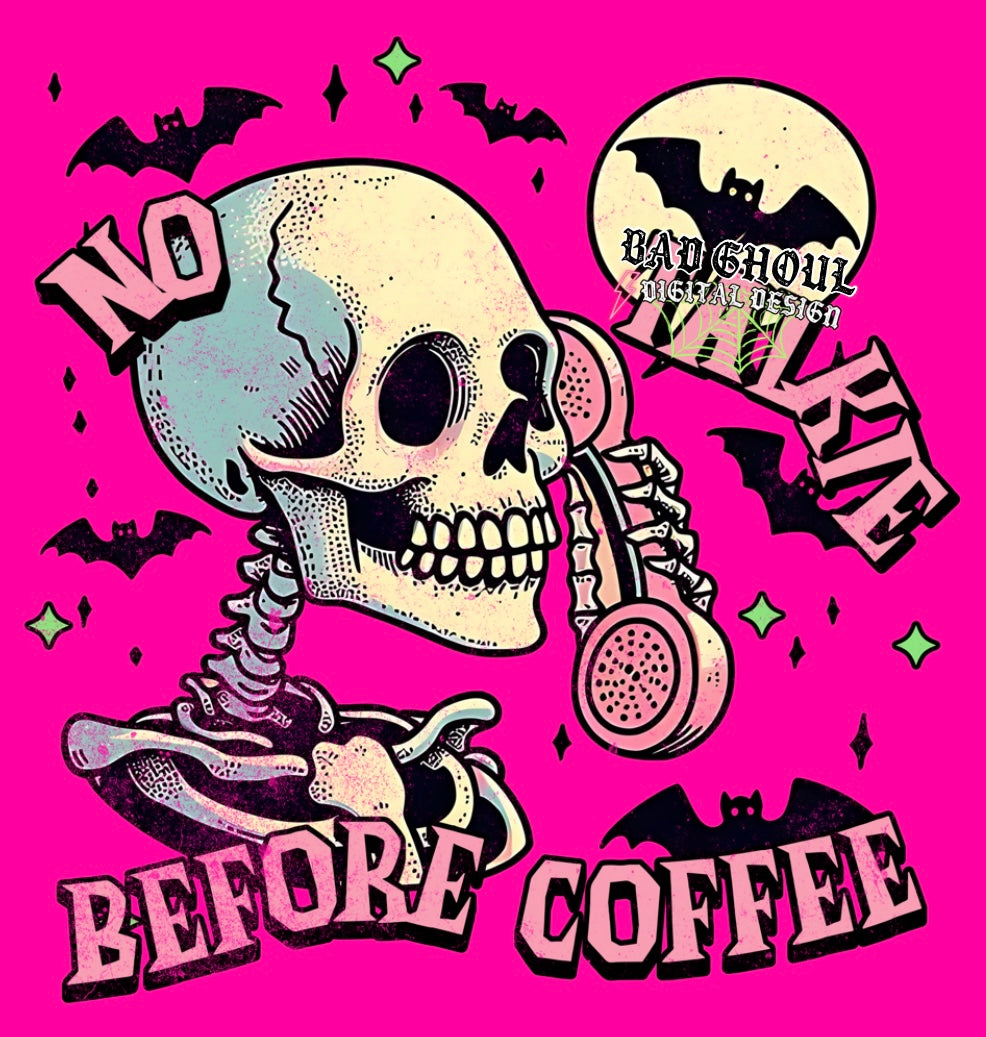 No Talkie Before Coffee PNG Download