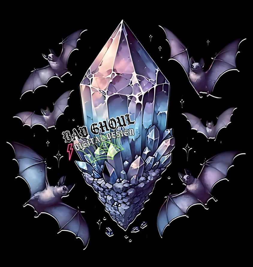 Bats And Crystals PNG Download