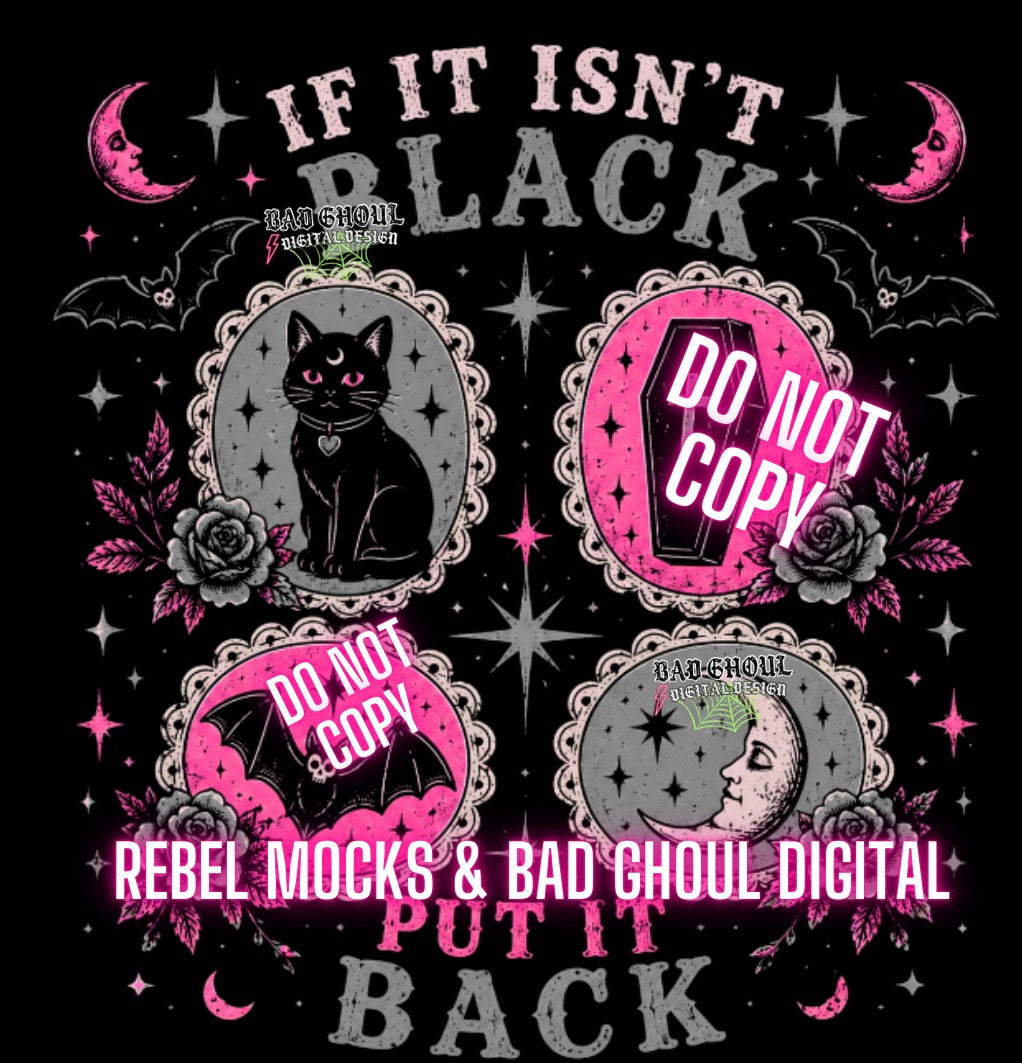 If it isn’t black| PNG DOWNLOAD | Black Fabric Only