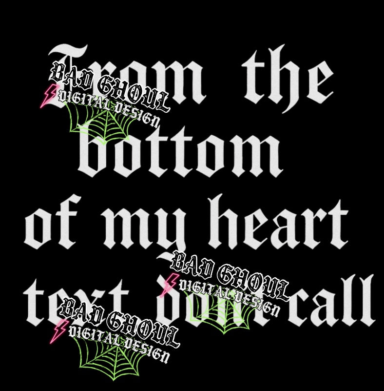 Text Don’t Call PNG DOWNLOAD