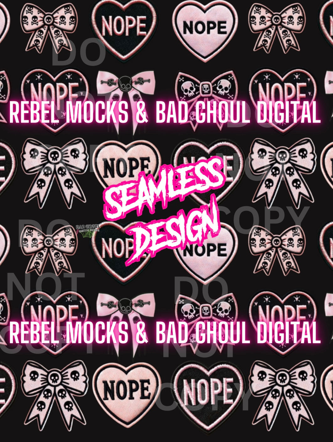 NOPE Seamless PNG Download