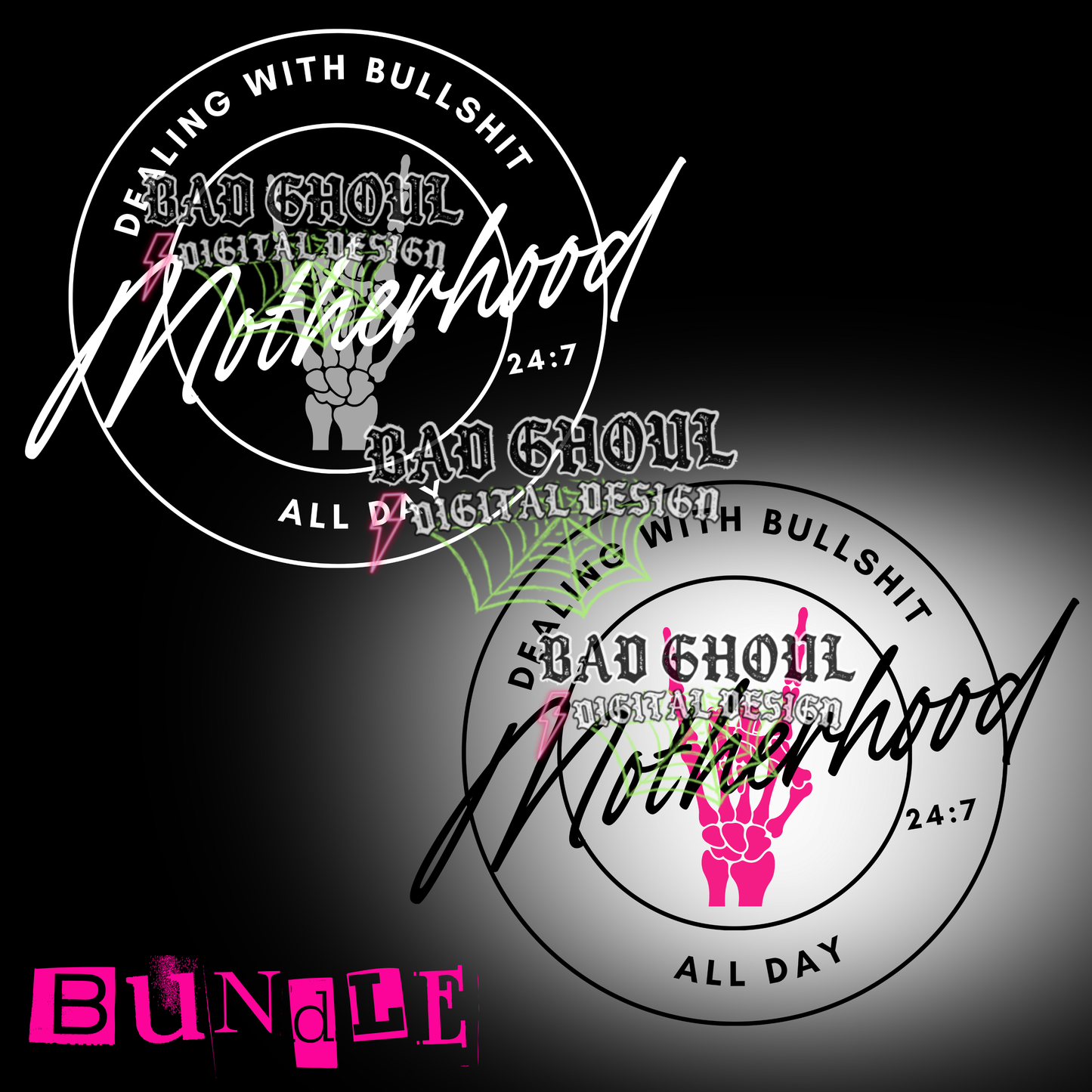 Motherhood - Dealing with Bullshit Bundle | PNG DOWNLOAD