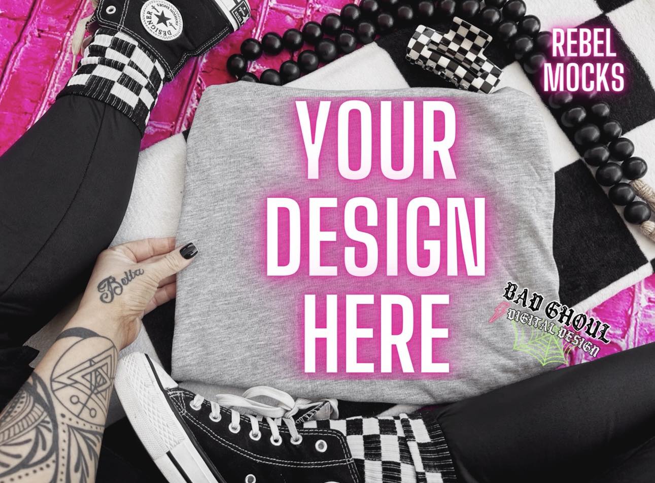 Ash Tee Flat Lay Mock Up Trendz