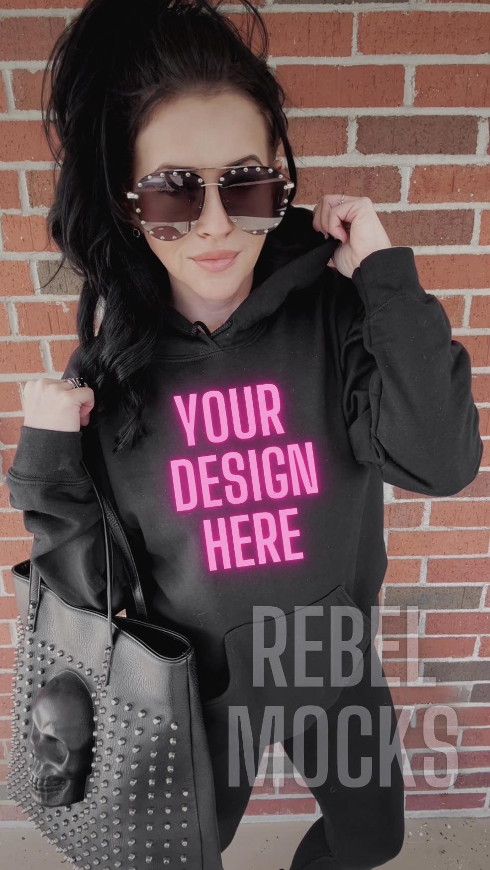 Bundle Black Hoodie IRL Alternative Edgy Trendy 3 MOCKS