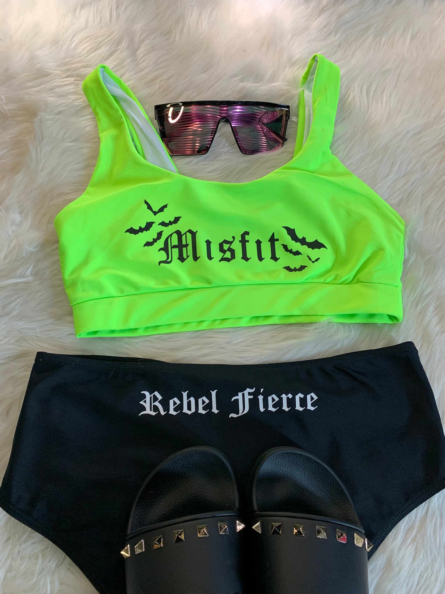 Misfit Lime Green Bikini
