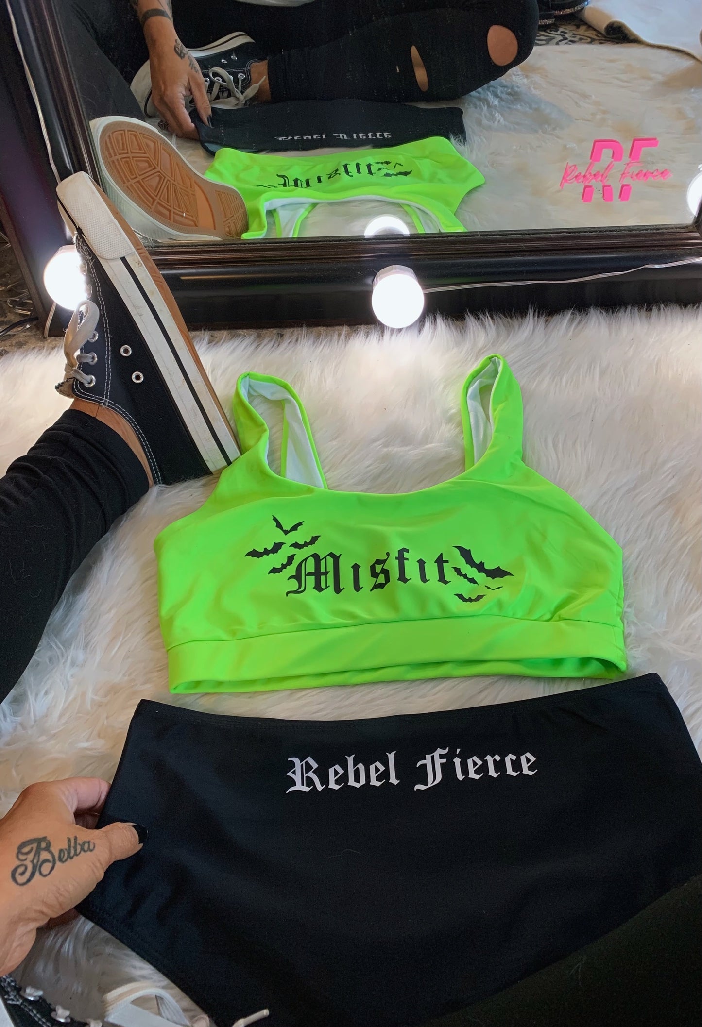 Misfit Lime Green Bikini