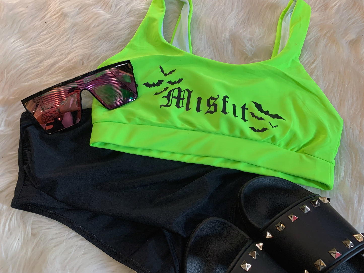 Misfit Lime Green Bikini
